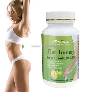 Vente chaude Ventre Plat Comprimé Garcinia Cambogia Comprimé pilules minces stimuler le métabolisme Capsules pour brûler les graisses pour la perte de poids