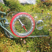 Boussole magnétique SP27679 avec loupe, boussole magnétique multifonctionnelle, boussole lumineuse étanche