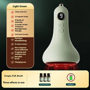 Cepillo corporal de meridiano eléctrico portátil exclusivo transfronterizo Masajeador de terapia de vibración inteligente Guasha multifuncional - Product Image 4