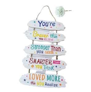 Girl <strong>Room</strong> <strong>Decor</strong> Aesthetic Art Wall Hanging Sign Inspiring Colorful <strong>Rainbow</strong> Wooden Decoration for Kids Teens Nursery Dorm <strong>Decor</strong> - Product Image 5