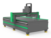 Routeur CNC Xunke avec caméra CCD, couteau oscillant, broche de coupe, routeur CNC 1325 pour la découpe de panneaux, le fraisage du bois massif et de l'aluminium