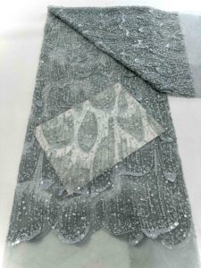 <span class=keywords><strong>Tulle</strong></span> <span class=keywords><strong>ricamato</strong></span> pizzo in rilievo tessuto <span class=keywords><strong>bianco</strong></span> per il partito - Product Image 6