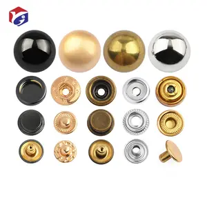 Mushroom Metal Snap Buttons For Handmade Luggage Clothing Accessories 15mm 17mm 201 633 Four Part Alloy Snaps