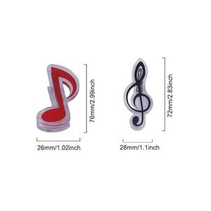 Clips de notación <span class=keywords><strong>musical</strong></span>, Clips de Notas Clave, hoja de papel de libro de música de Piano, Carpeta de soporte de resorte de <span class=keywords><strong>nota</strong></span> <span class=keywords><strong>Musical</strong></span> de plástico - Product Image 2