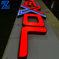 Letrero Luminoso LED para Exteriores con Logotipo de Empresa, Letrero Personalizado para Fachada de Negocio, Letrero Luminoso 3D para Tienda, Letrero Luminoso para Edificio