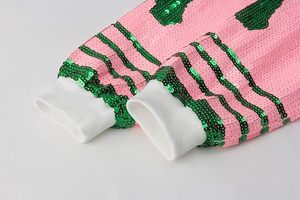 Sorority Sequin Bomber Jacket Grande para AKA Spangly Mujer - Product Image 3