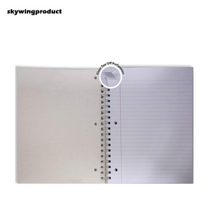 Skywing Confezione del prodotto di 3 10.5x8 Pollici Nero Rosso Bianco di Larghezza Governato 3-Soggetto 150 Foglio di Notebook <span class=keywords><strong>con</strong></span> Tasca Divisore - Product Image 5