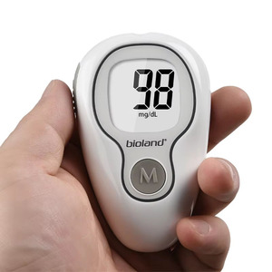Appareil de mesure de la glycémie <span class=keywords><strong>Bioland</strong></span> Digital avec grand écran G-425-3 avec bandelettes de test sanguin pour hôpital et famille - Product Image 6