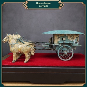 Jingciren Boutique: Amuletos de bronce del mausoleo de Qin Shihuang y adornos antiguos de caballos, recuerdos turísticos de Xi'an y caballos - Product Image 1