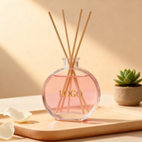 Bouteilles de diffuseur d'huile aromatique en verre de luxe vides de 50 ml, 100 ml, 150 ml, 200 ml, bouteilles de désodorisant avec bâtonnets en roseau et bouchon