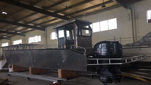 <span class=keywords><strong>Bateau</strong></span> de transport en aluminium YAMANE YACHT, longueur personnalisée, pour chargement de marchandises, avec cabine et roues, idéal pour la pêche et les opérations de débarquement (OEM, ODM, OBM) - Product Image 5