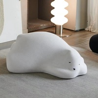 Chaise de loisir moderne tendance Canapé inclinable simple pour adultes Décoration de sol en forme d'ours pour la maison Table basse Salon