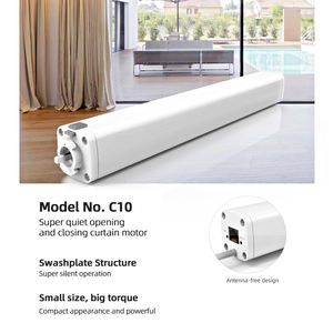 Ensemble moderne de 3 mètres de tringles à rideaux intelligentes à télécommande évolutive Commande vocale hors ligne Tmall Genie App en métal - Product Image 3