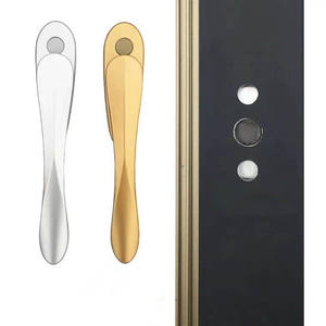 Современная ультратонкая белая коробка, дверное окно, ручка из алюминиевого сплава, Цинковый квадратный вал, меч-привод, прочная простая установка - Product Image 1