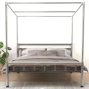 Lit Robuste en Acier Inoxydable, Mobilier Métallique Simple et Double, Lits King et Queen en Acier Inoxydable pour Chambre, Auberge, Hôtel et Appartement - Product Image 3