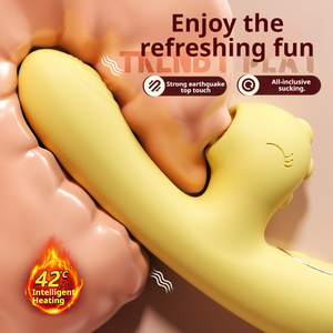 Vibrateur Lapin Chauffant au Design Adorable, Température Constante, Succion Clitoridienne, Jouet Sexuel Féminin, Produit Adulte, Jouet d'Auto-Plaisir - Product Image 1