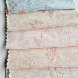 Tela de Punto Jacquard con Lazo de Mariposa HAPPEAK, 95% Rayón, 5% Spandex, Material Elástico para Pijamas, Ropa de Bebé y Vestidos de Mujer - Product Image 4