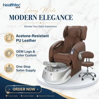 Fauteuil de massage des pieds pour salon de manucure et de beauté Fauteuil de pédicure inclinable pour manucure et spa avec massage