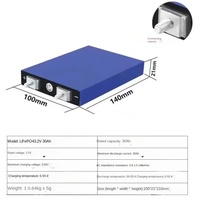 Cellule de batterie prismatique LiFePO4 3,2 V 30 Ah, boîtier carré en aluminium avec soupape anti-explosion pour moto électrique et vélo électrique