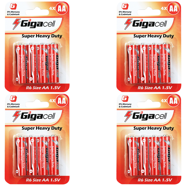 AA Batteries 1.5V Super Heavy Duty Carbon Zinc Double a Batteries for Remote Controls LED Clocks Toys