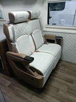 Siège pivotant pour camping-car/accoudoir central confort couleur personnalisée luxe cuir dos canapé sièges réglage intérieur MPV VAN