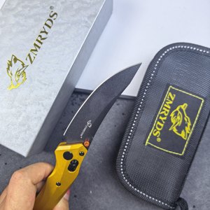 Cuchillo Plegable ZMRYDS con Mango de Aluminio, Hoja de Acero Inoxidable con Punta de Lanza, Perilla de Pulgar, Cuchillo de Camping, Grado DIY, Uso en Exteriores, OEM - Product Image 6