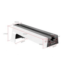 Rail de guidage d'extension spécial SINO STAHL pour tour à bois à lit étendu, adapté aux tours 1018 et 1218VD en O