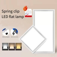 Éclairage intérieur, panneau LED encastré pour la maison, bureau, lumière LED rectangulaire ultra-fine pour plafond, dimmable