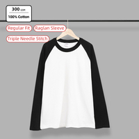 T-shirt à manches longues en coton 100% pour homme SS261383, coupe classique, couleur contrastée, logo personnalisé