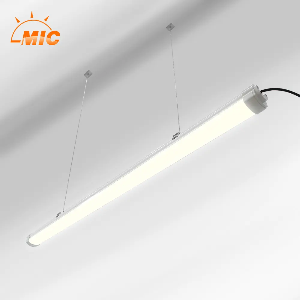 wholesale 4ft Waterproof Linear Light Pendant LED Batten Light Ip65 Led Tri-proof Light for 3 Years Warranty