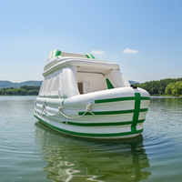 Yacht électrique gonflable de luxe pour loisirs nautiques, bateau ponton gonflable au design élégant, embarcation gonflable pour la location touristique