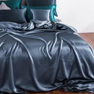 Özel tasarım organik en çok satan tek kullanımlık düğün süper yumuşak yatak çarşafı ipek yatak çarşafı s % 100% saf