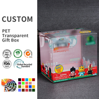 Boîte transparente en PET résistante aux chocs, personnalisée et imprimée, étui de protection pour collection de figurines d'action, rangement durable