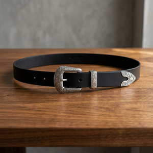Cinturón de Cuero Casual Hecho a Mano - Hebilla Cuadrada de Aleación de 35 mm, Accesorio de Diseño Duradero y de Alta Resistencia de Divine International - Product Image 1