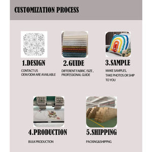 وسائد زخرفية مستديرة شكل زهرة Queeneo ووسائد رمي غطاء وسادة - Product Image 6