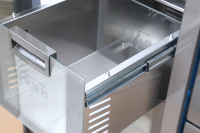 Réfrigérateur électrique double porte en acier inoxydable de 36 pouces, prêt pour l'encastrement, sans givre, écoénergétique, 455 L, pour usage domestique et hôtelier