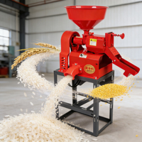 Machine à décortiquer le riz pour petites exploitations agricoles, fournie par l'usine, capacité 300-500 kg/h, processeur de céréales multifonctionnel