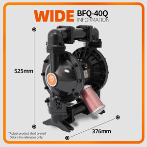 Bomba Neumática de Diafragma GODO BFQ-40Q para la Industria, de Doble Accionamiento por Aire para Transporte Químico - Product Image 3