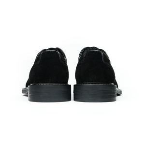 Chaussures oxford formelles à lacets en cuir à bout pointu pour hommes 2025 nouveau style en daim - Product Image 6