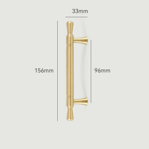 Style minimaliste nordique en laiton massif armoire porte poignée cuisine commode chaussure armoire tiroir tiroir tire boutons - Product Image 5