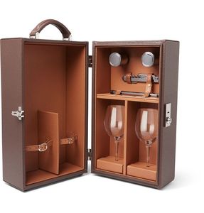 Caja de Madera y Cuero PU Vintage Elegante Hecha a Mano para Botellas de Vino, Licores, Whisky, Champán, Regalos - Product Image 5