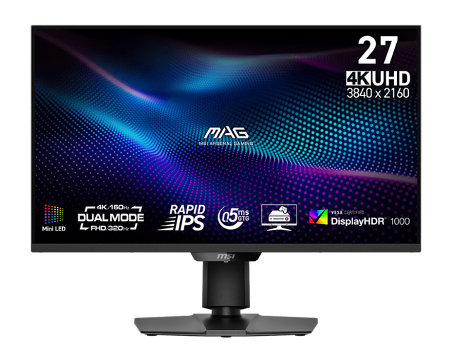 New High-End for MAG 274UPDF E16M 27" UHD 160Hz Mini-LED Rapid IPS Flat PC Gaming Monitor