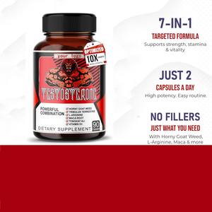 Testoster Capsules Suppléments nutritionnels sportifs Compléments alimentaires riches en Epimedium L-Arginine Maca et Tongkat Ali. - Product Image 6