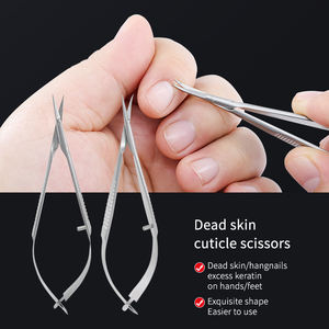 Forbici Corneali <span class=keywords><strong>Venus</strong></span> da 8,5 cm in Acciaio Inossidabile, Strumenti Oftalmici, Forbici per Cuticole con Impugnatura Antiscivolo, Vendita Diretta dalla Fabbrica - Product Image 6