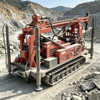 Foreuse géologique diesel 280m pour l'exploration de puits, équipement de forage diamanté, moteur pour travaux de sol