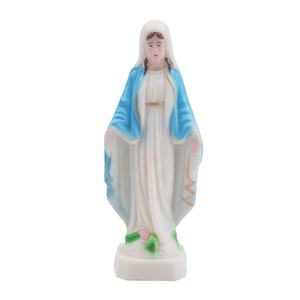 Petite taille 6.5cm Vierge Marie Statue catholique en plastique Madonna Sculptures avec emballage OPP - Product Image 1
