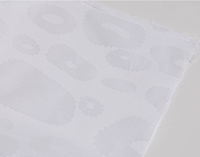 Prix compétitif, bonne qualité, tissu de literie d'hôtel en satin jacquard blanc pur 300T en coton
