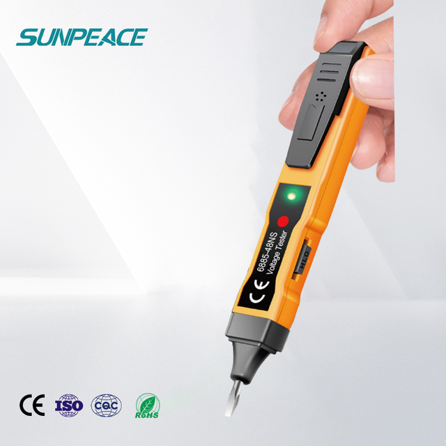 Sunpeace Electric Voltage Tester Screwdriver Battery Current Non Contact 220V AC Voltage Detector Electrical Circuit Tester