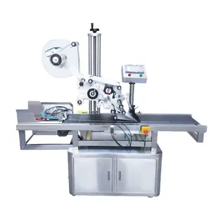 Automatic with paging flat carton gift box plastic bag PE bag self-adhesive labeling machine