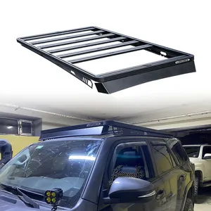 Accesorios todoterreno 4x4 cesta de montaje de portaequipajes de aleación de aluminio universal portaequipajes de techo de coche de 4 vías